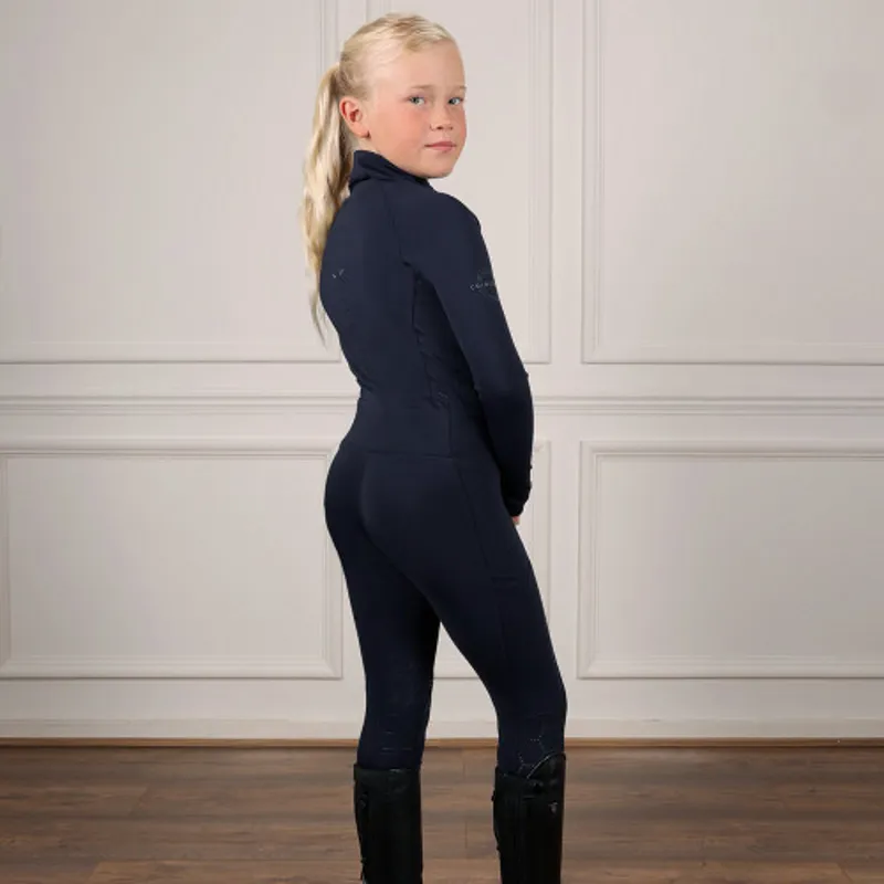 Coldstream Next Generation Ecclaw Elite Compression Riding Tights in Navy-1