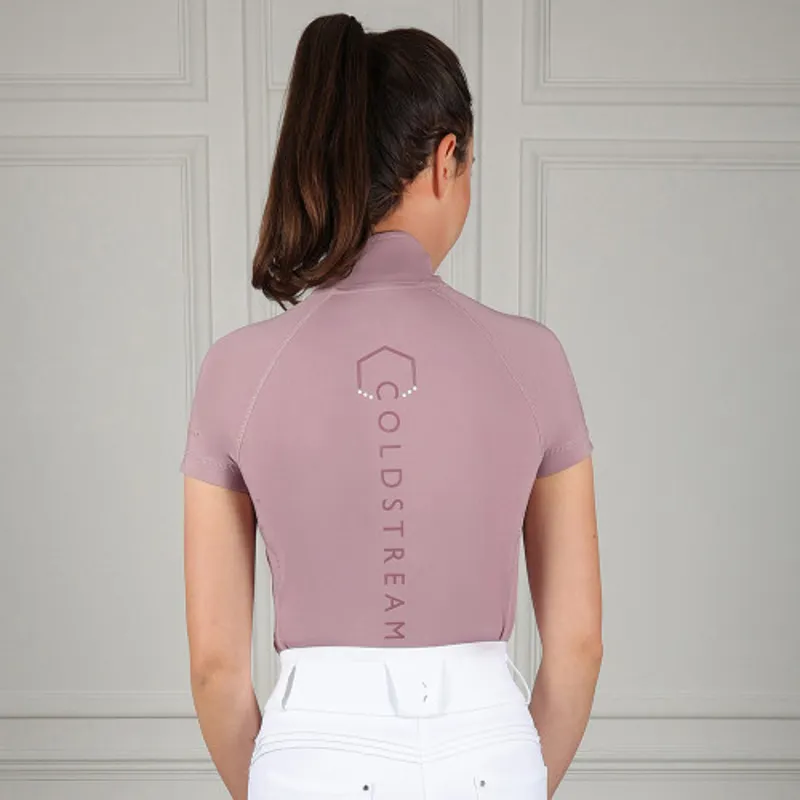 Coldstream Midlem Short Sleeve Base Layer in Dusky Pink-1