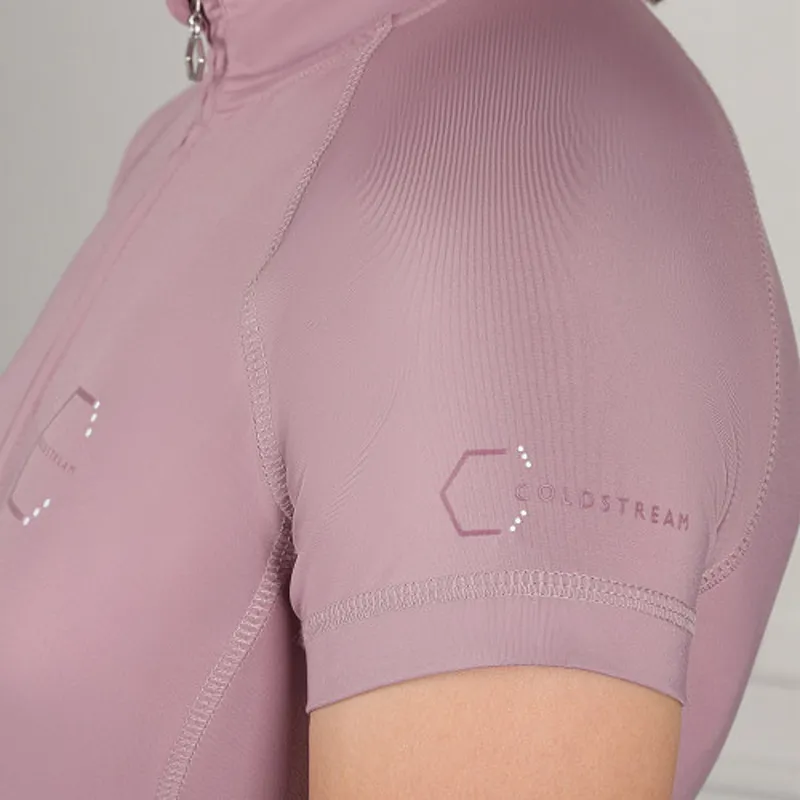 Coldstream Midlem Short Sleeve Base Layer in Dusky Pink-3