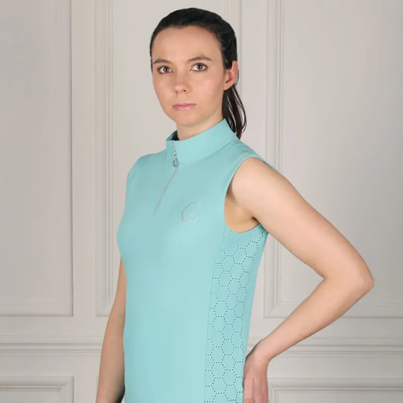 Coldstream Cranshaws Sleeveless Base Layer in Baltic Blue-1