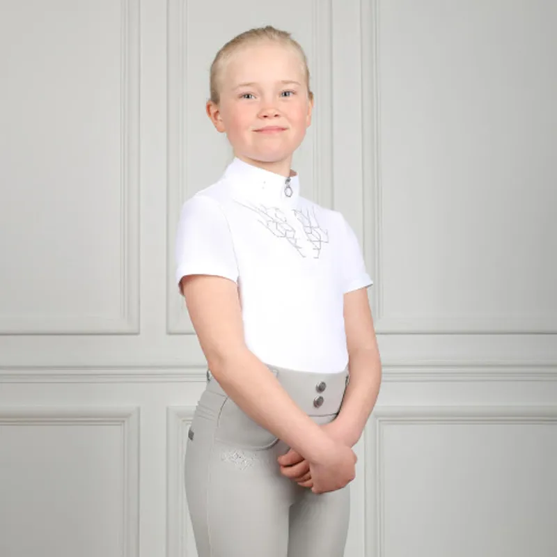 Coldstream Next Generation Ledmore Diamante Show Shirt - White-1