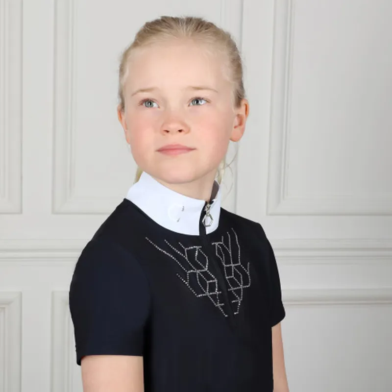 Coldstream Next Generation Ledmore Diamante Show Shirt - Navy-1