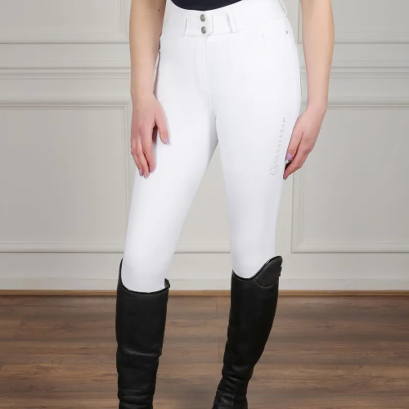 Coldstream Ledmore Diamante Breeches in White-2