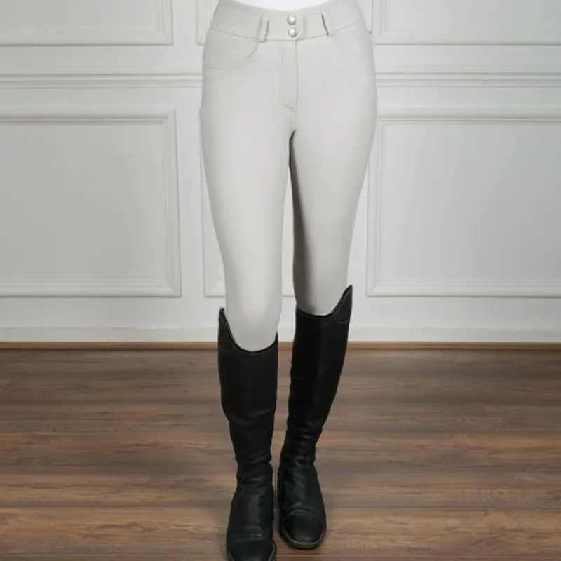 Coldstream Ledmore Diamante Breeches in Pearl Grey-4