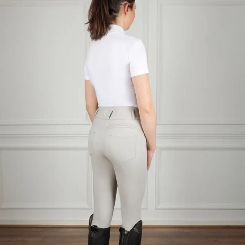Coldstream Ledmore Diamante Breeches in Pearl Grey-2
