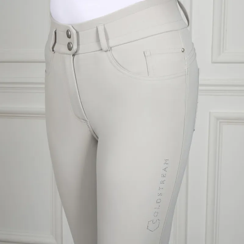 Coldstream Ledmore Diamante Breeches in Pearl Grey-6