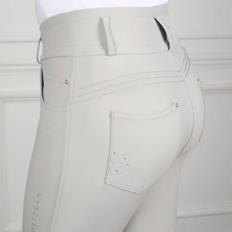 Coldstream Ledmore Diamante Breeches in Pearl Grey-5