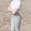 Coldstream Next Generation Ledmore Diamante Riding Tights in Pearl Grey