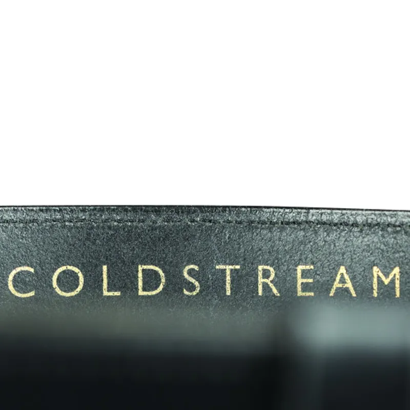 Coldstream Hutton Diamante Leather Belt in Black/Gold-5