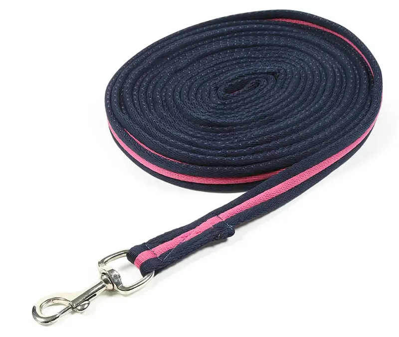 ARMA Cushion Web Lunge Line Navy/Pink 8m/26' long