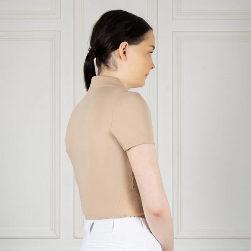 Coldstream Coldingham Short Sleeve Base Layer in Taupe-1