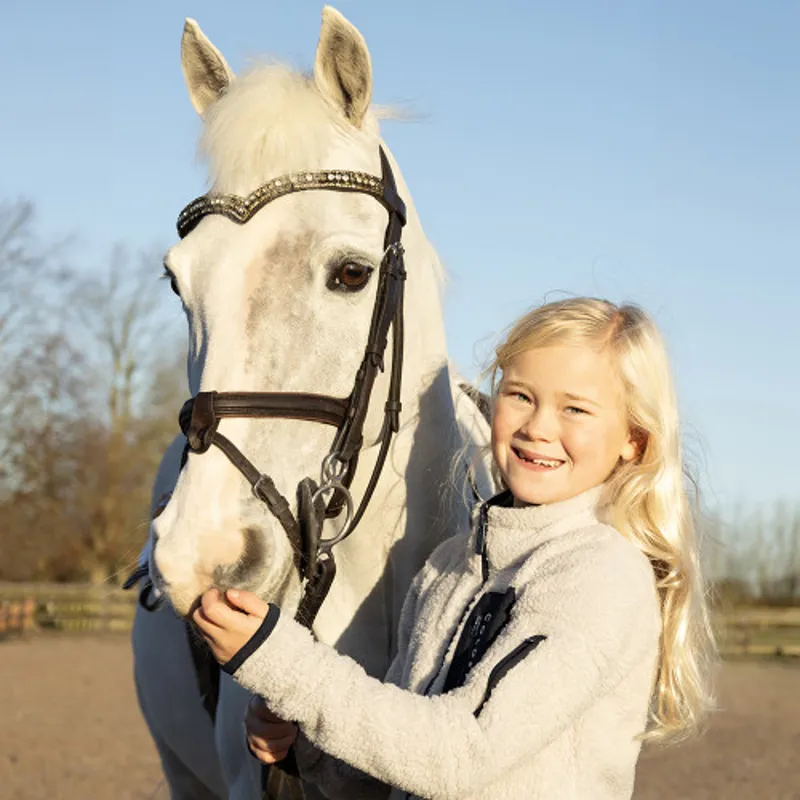 Coldstream Next Generation Millfield Teddy Fleece in Frosted Steel-5