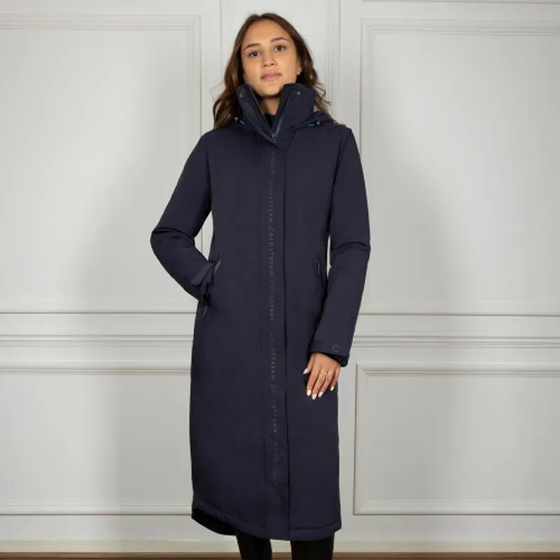 Coldstream Maxton Long Waterproof Coat in Navy-1