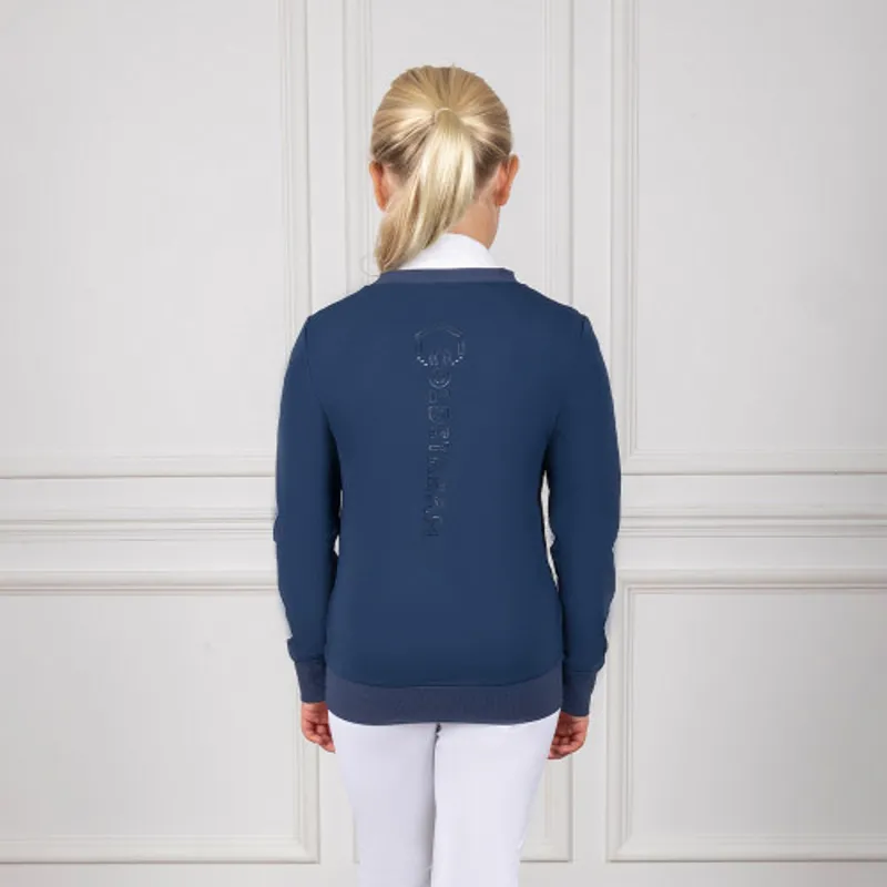 Coldstream Next Generation Crailing Performance Sweater in Oxford Blue-1