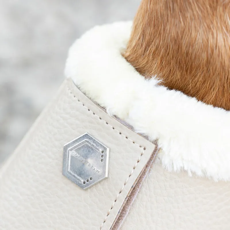 Coldstream Bowden Over Reach Boots in Latte-1