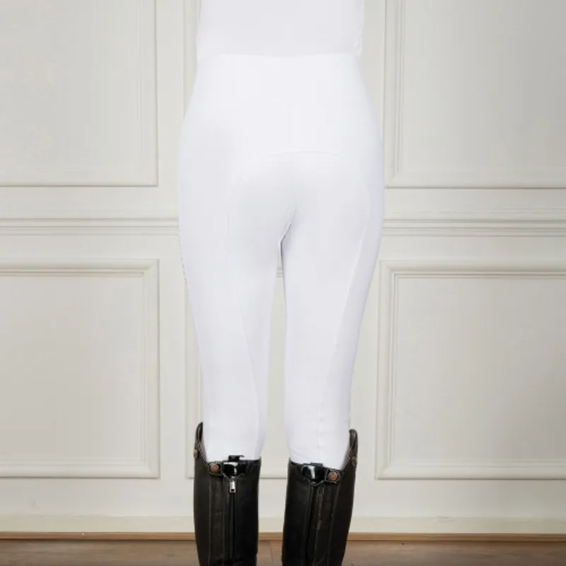 Coldstream Fenham Diamante Breeches in White-1