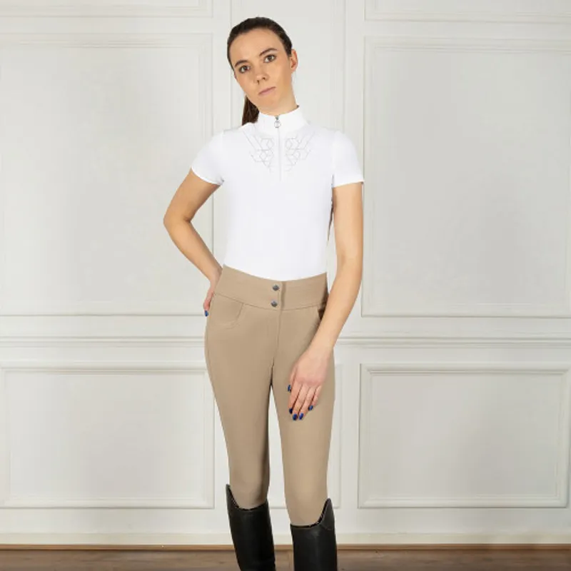 Coldstream Fenham Diamante Breeches in Taupe