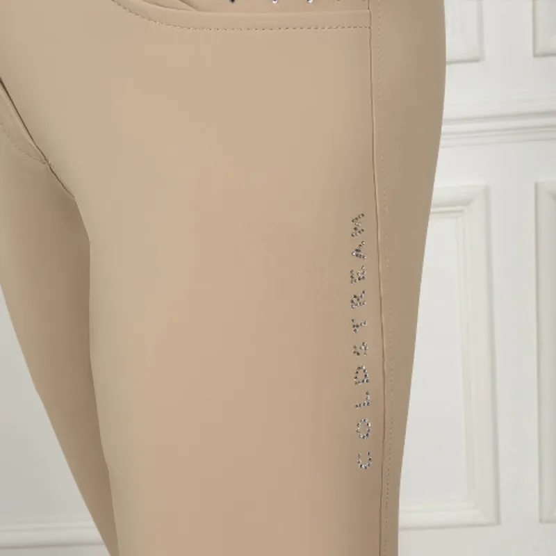 Coldstream Fenham Diamante Breeches in Taupe-6