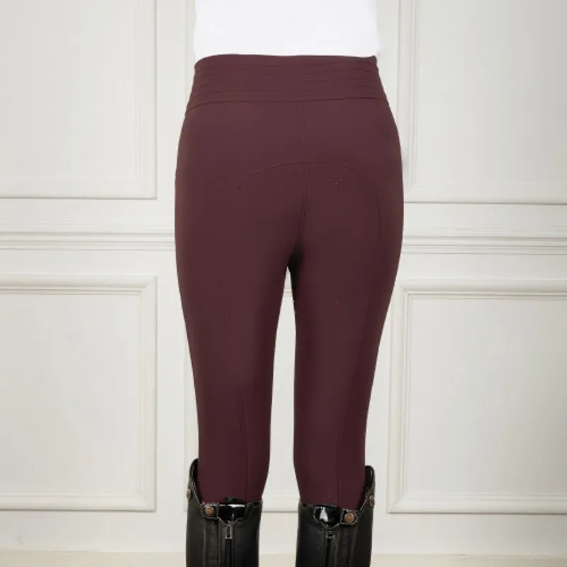 Coldstream Fenham Diamante Breeches in Bordeaux-4