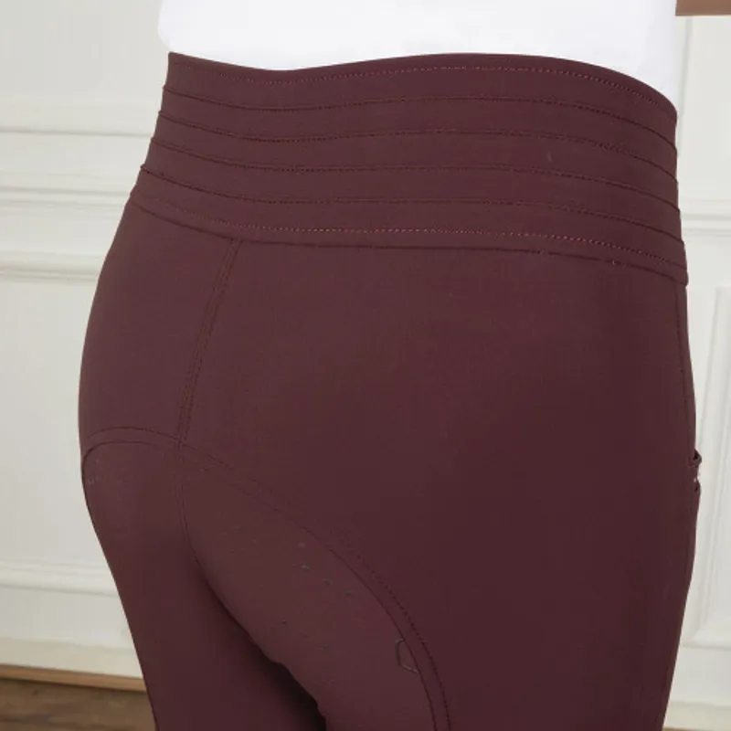 Coldstream Fenham Diamante Breeches in Bordeaux-2