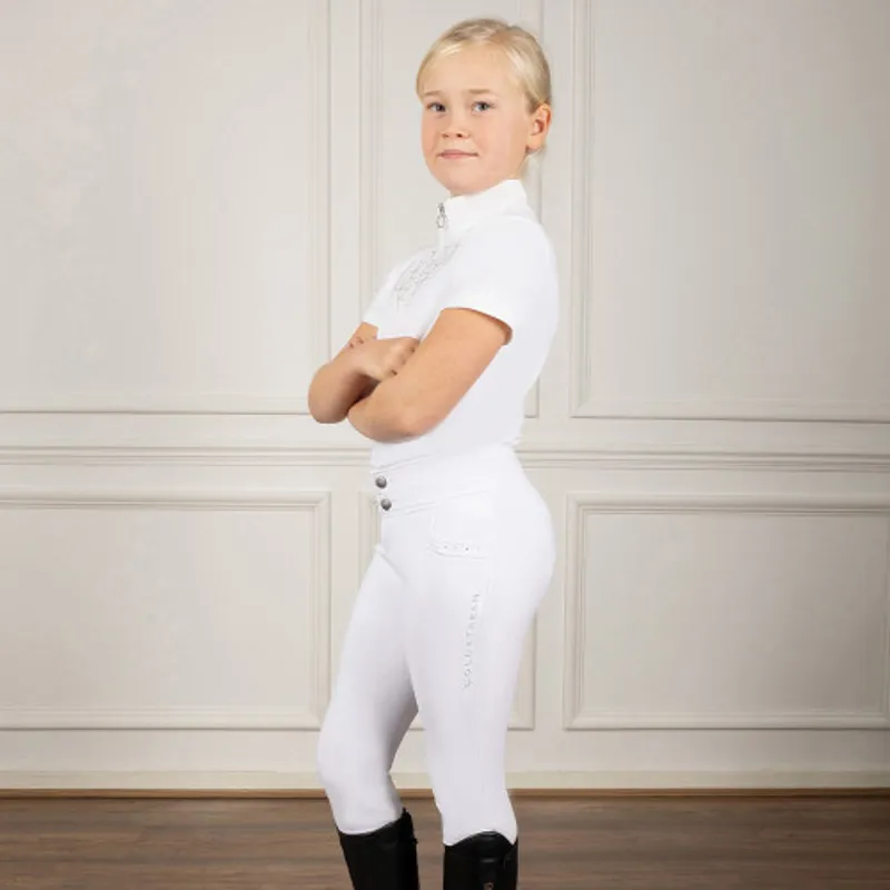 Coldstream Next Generation Fenham Diamante Breeches in White