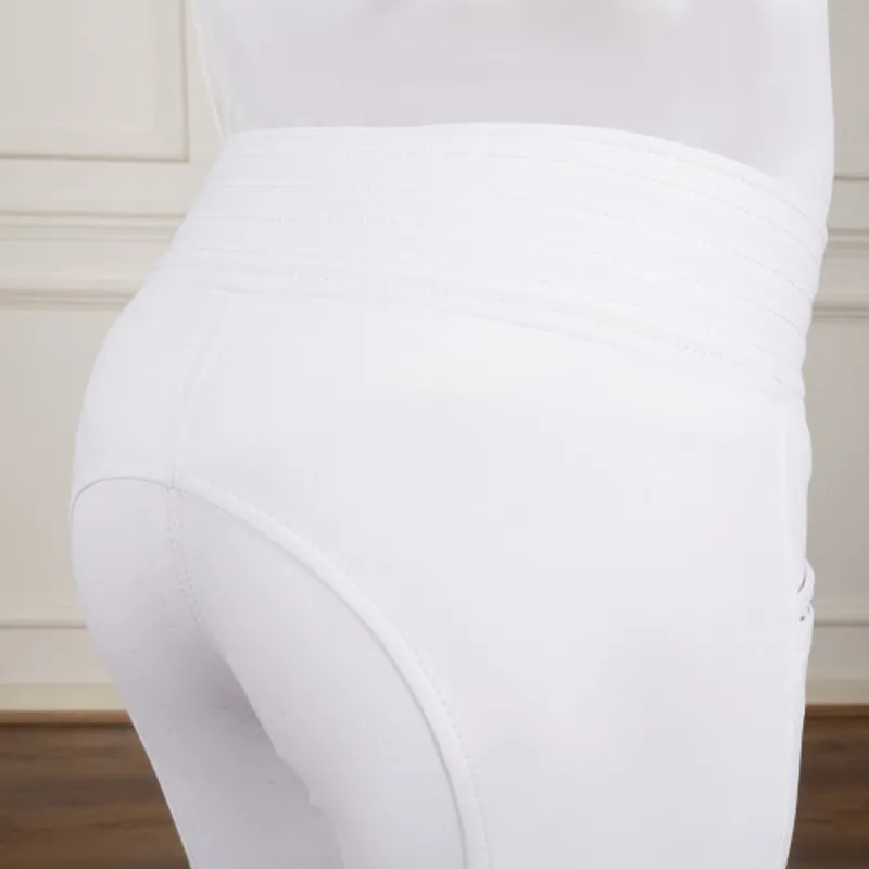 Coldstream Next Generation Fenham Diamante Breeches in White-4
