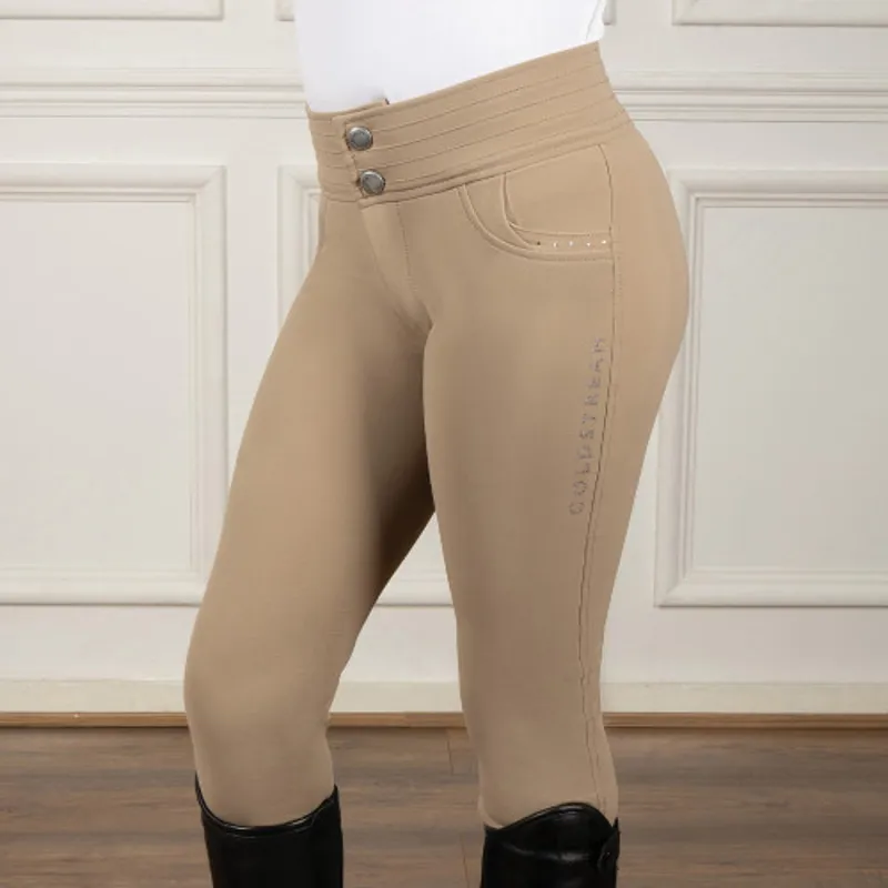 Coldstream Next Generation Fenham Diamante Breeches in Taupe