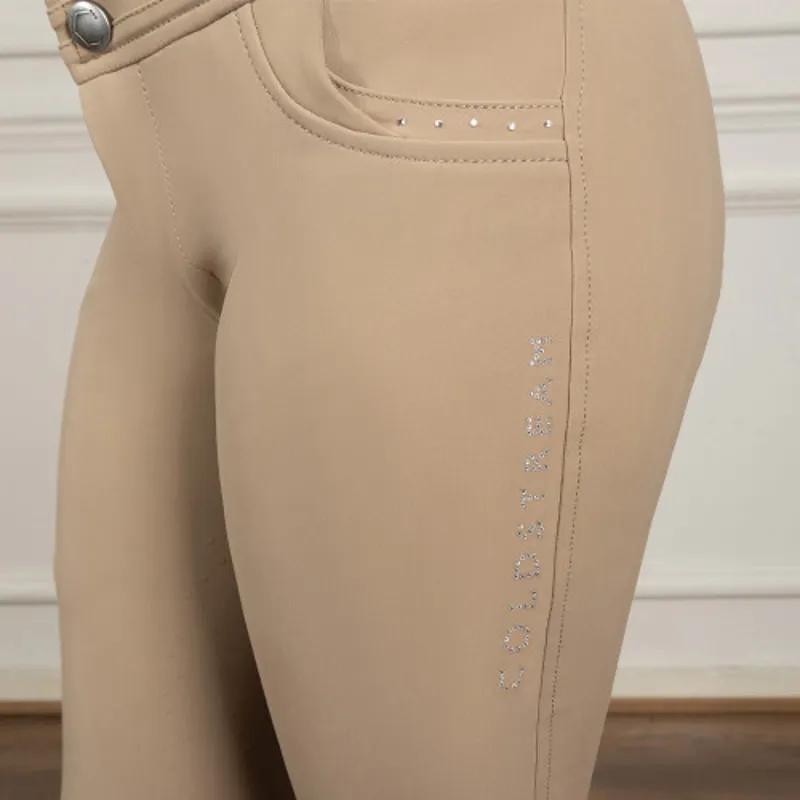 Coldstream Next Generation Fenham Diamante Breeches in Taupe-3