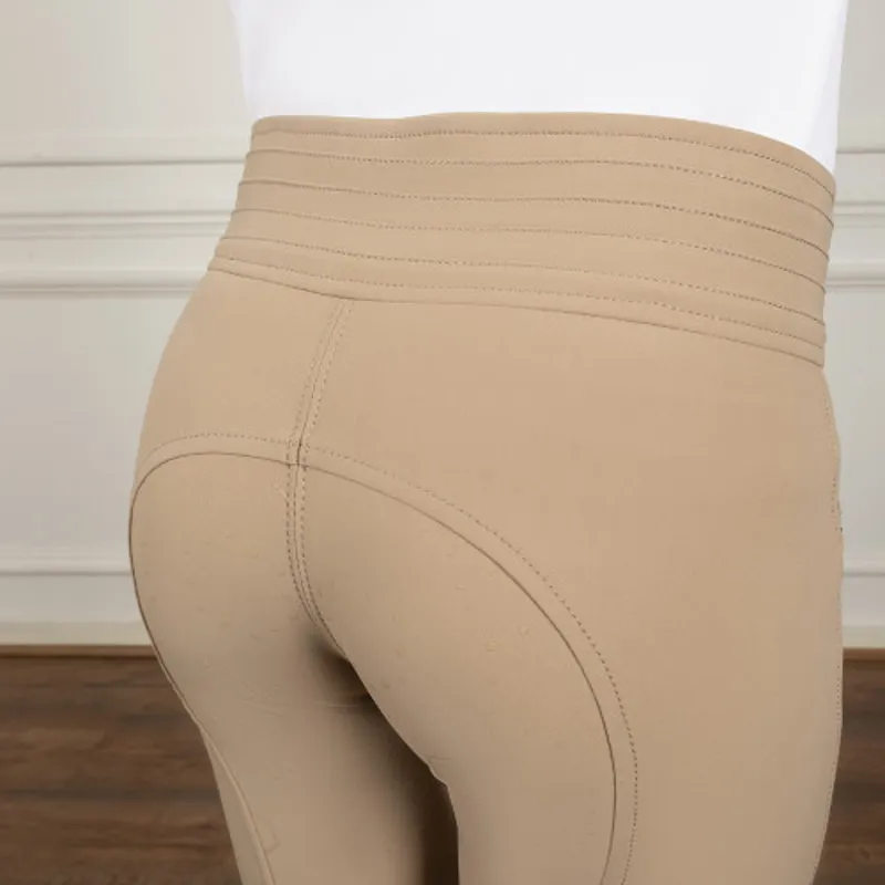 Coldstream Next Generation Fenham Diamante Breeches in Taupe-4