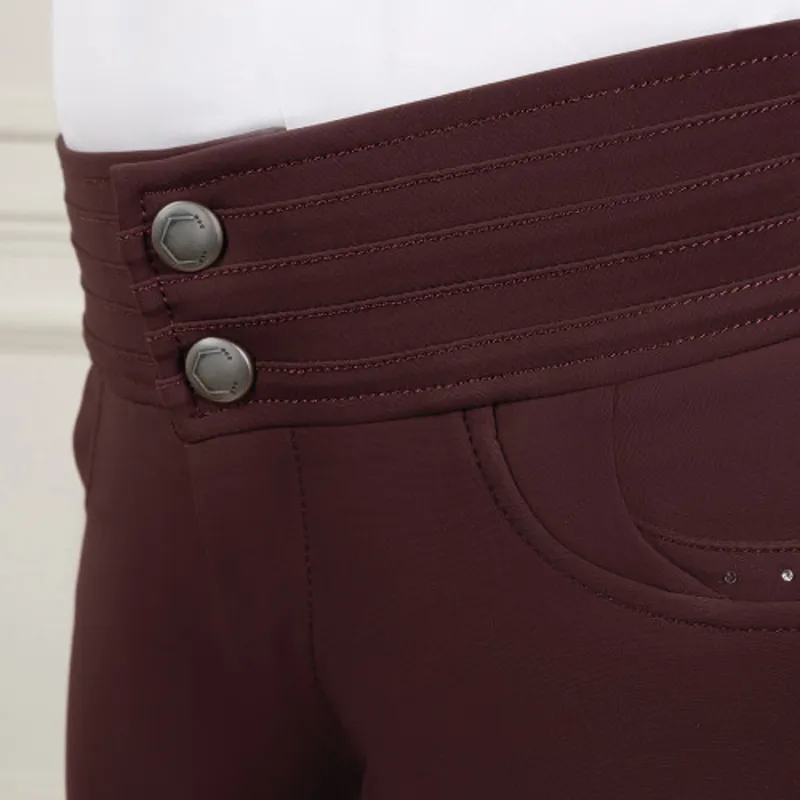 Coldstream Next Generation Fenham Diamante Breeches in Bordeaux-4