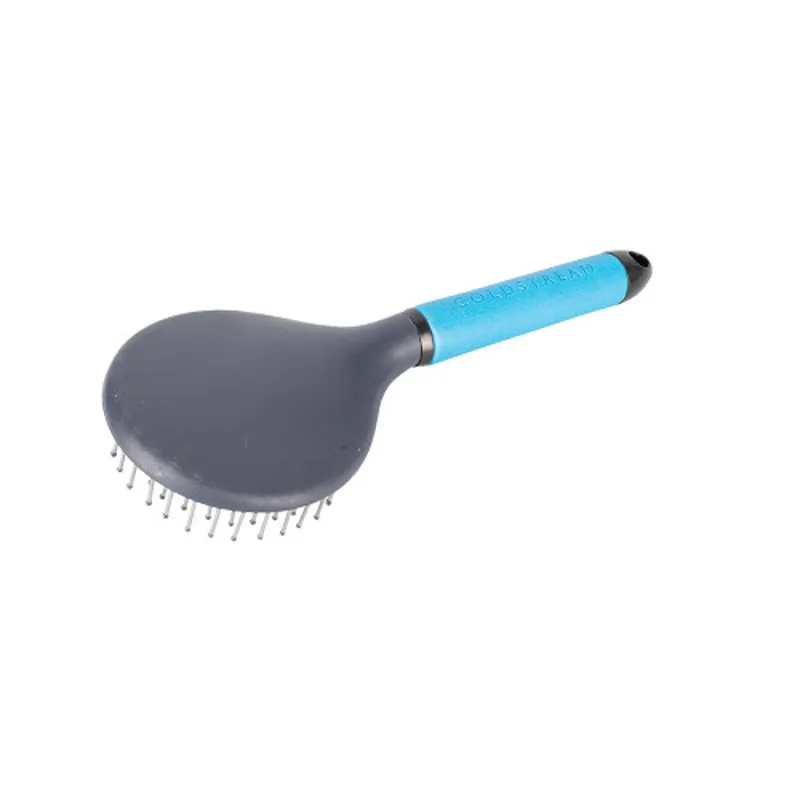 Coldstream Faux Leather Mane And Tail Brush in Blue