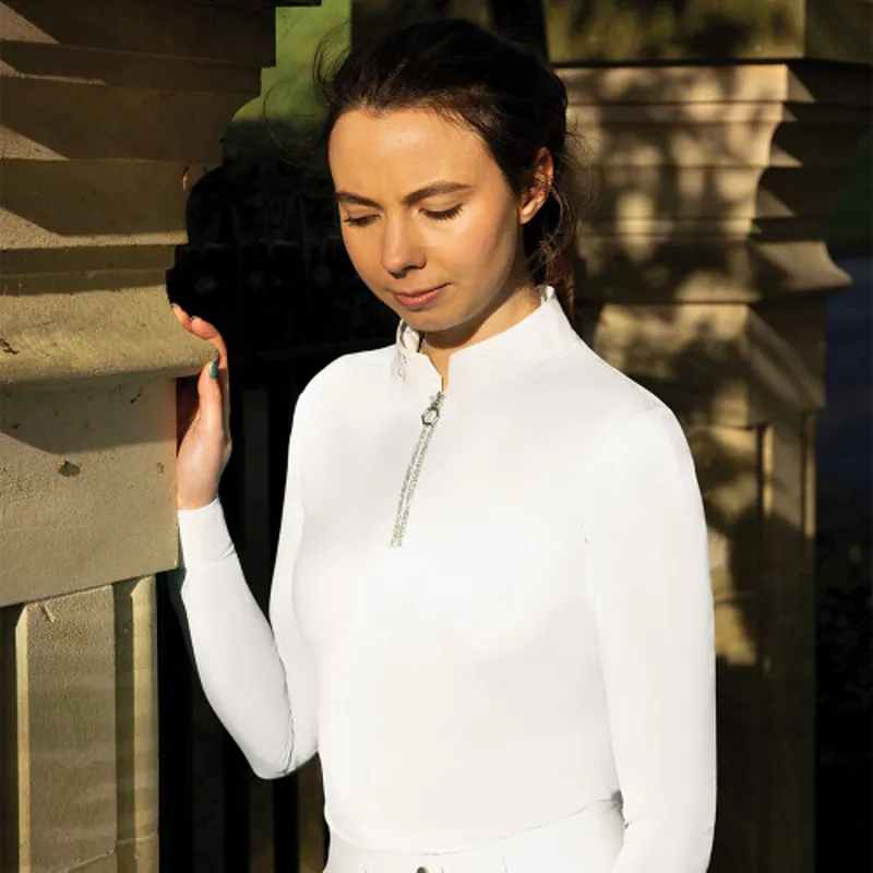Coldstream Long Sleeve Elrick Show Shirt in White-1
