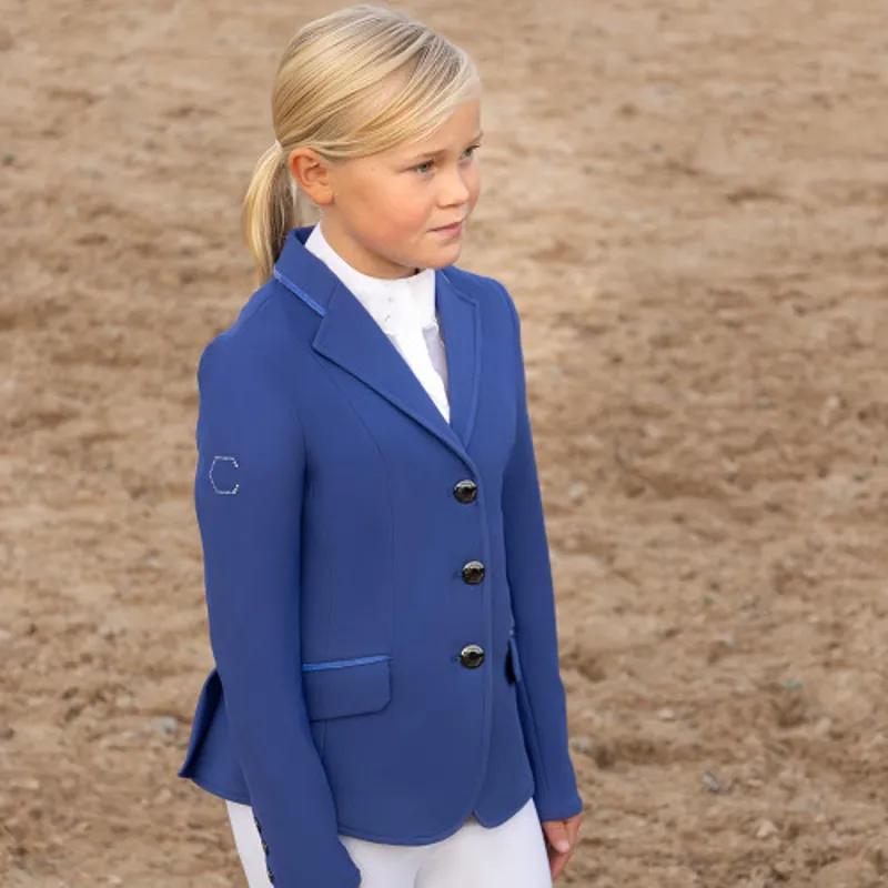 Coldstream Next Generation Ledmore Diamante Show Jacket in Ocean Blue-7