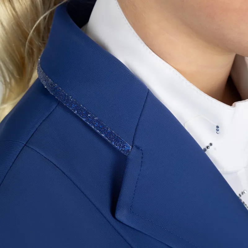 Coldstream Next Generation Ledmore Diamante Show Jacket in Ocean Blue-4