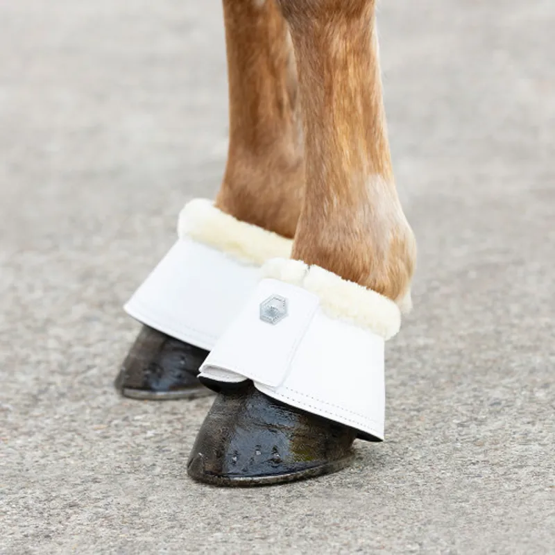 Coldstream Bowden Over Reach Boots in White-1