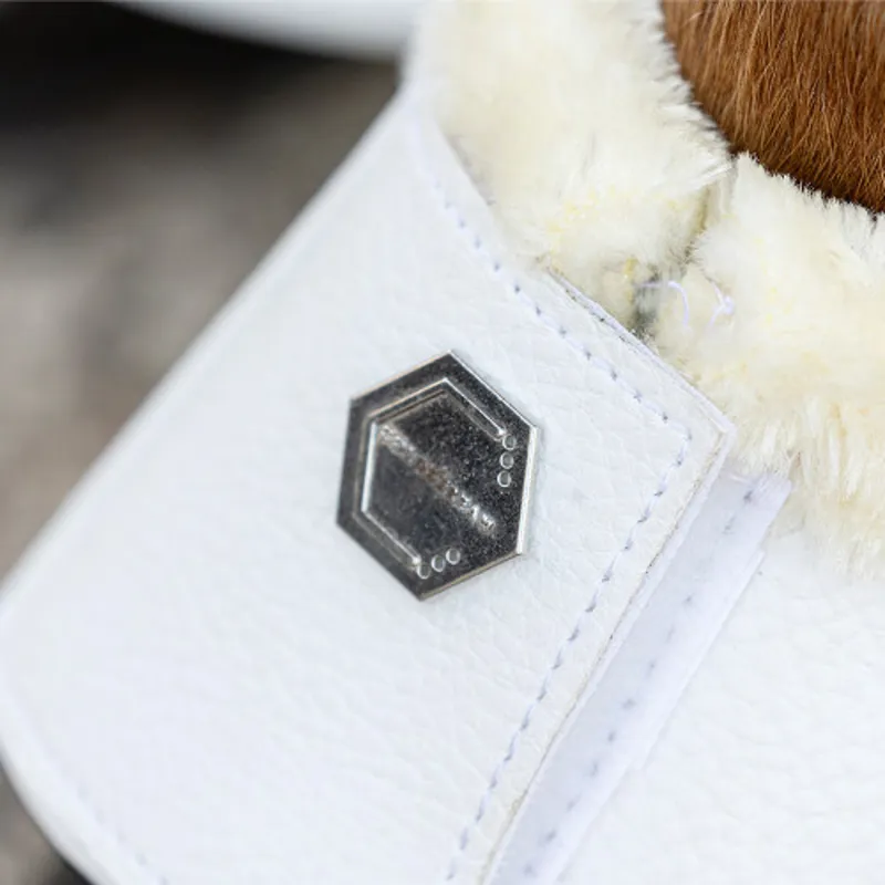 Coldstream Bowden Over Reach Boots in White-2