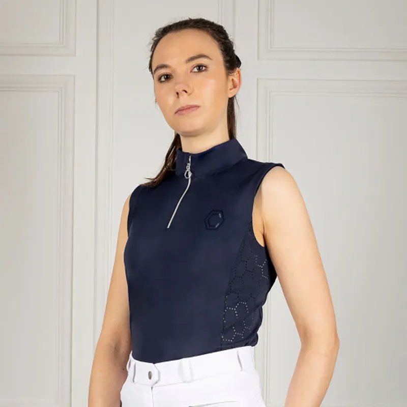 Coldstream Cranshaws Sleeveless Base Layer in Navy-3