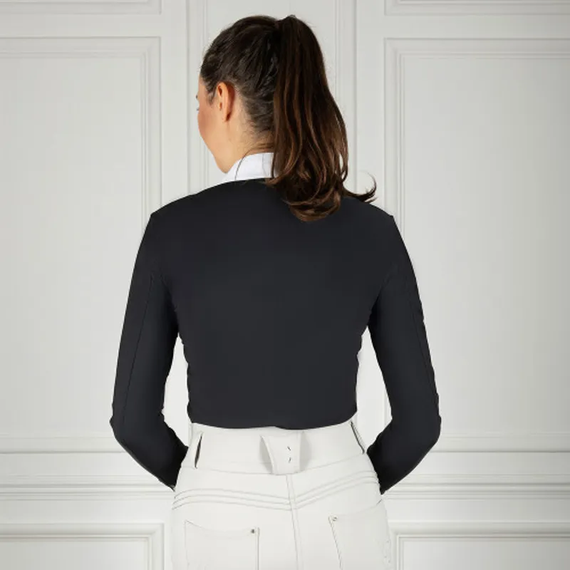 Coldstream Long Sleeve Elrick Show Shirt in Black-2