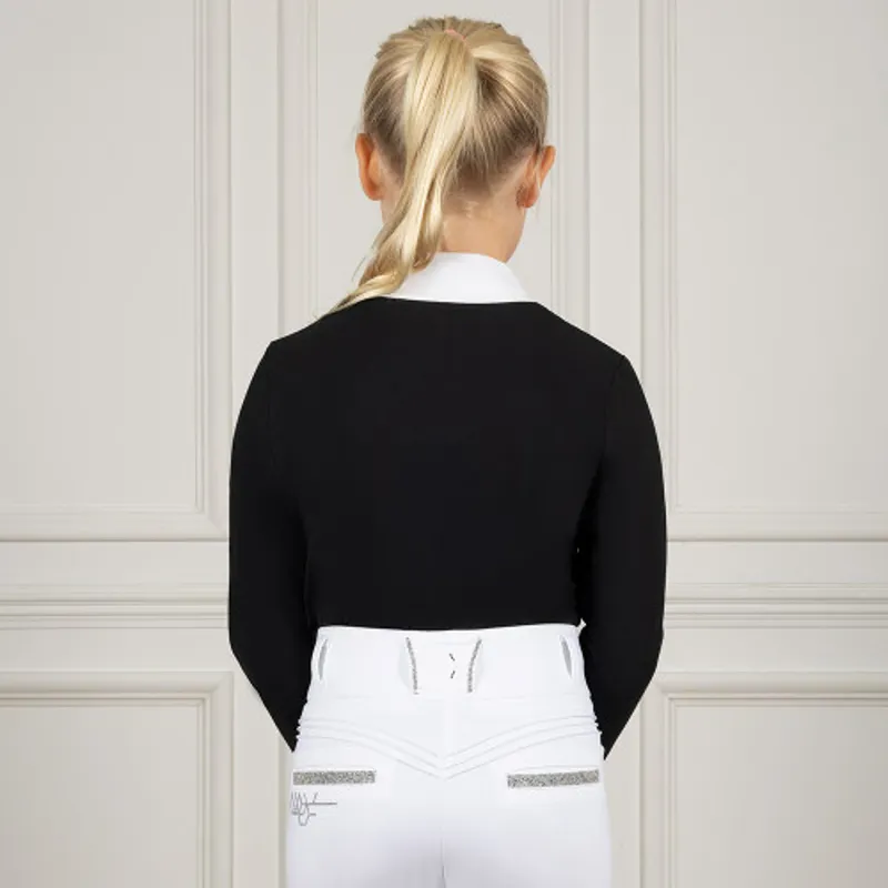 Coldstream Childs Next Generation Long Sleeve Elrick Show Shirt in Black-1