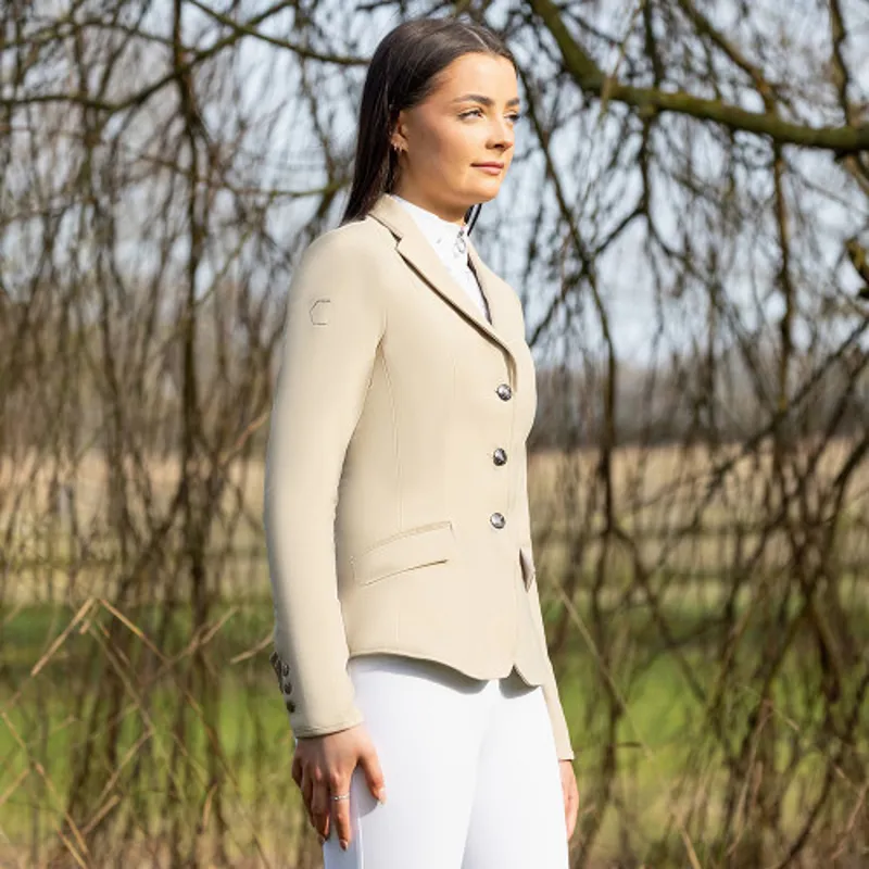 Coldstream Ledmore Diamante Show Jacket in Latte-1