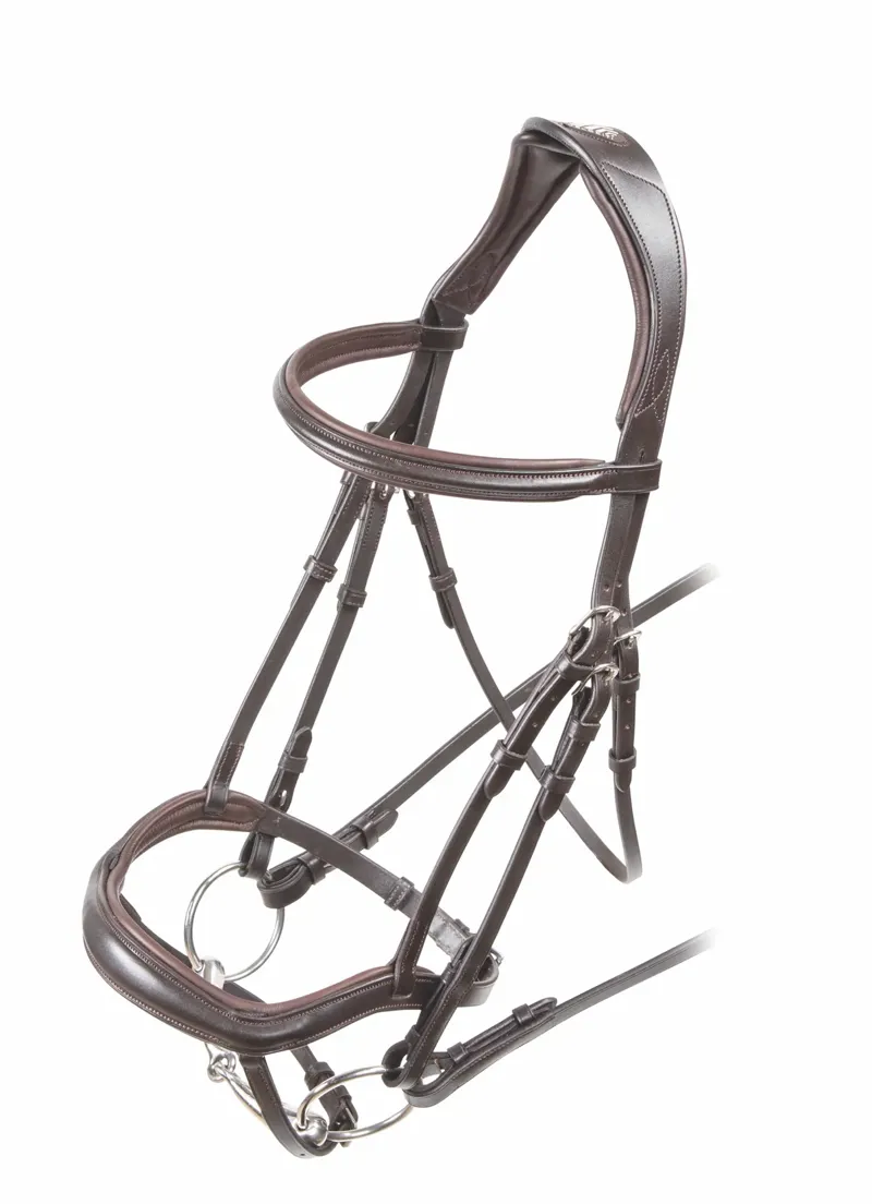 Velociti Ergonomic Flash Bridle in Havana-1