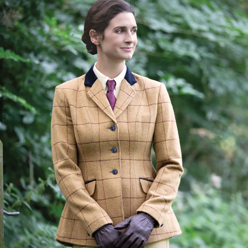 Equetech Wheatley Deluxe Tweed Riding Jacket in Brown-4