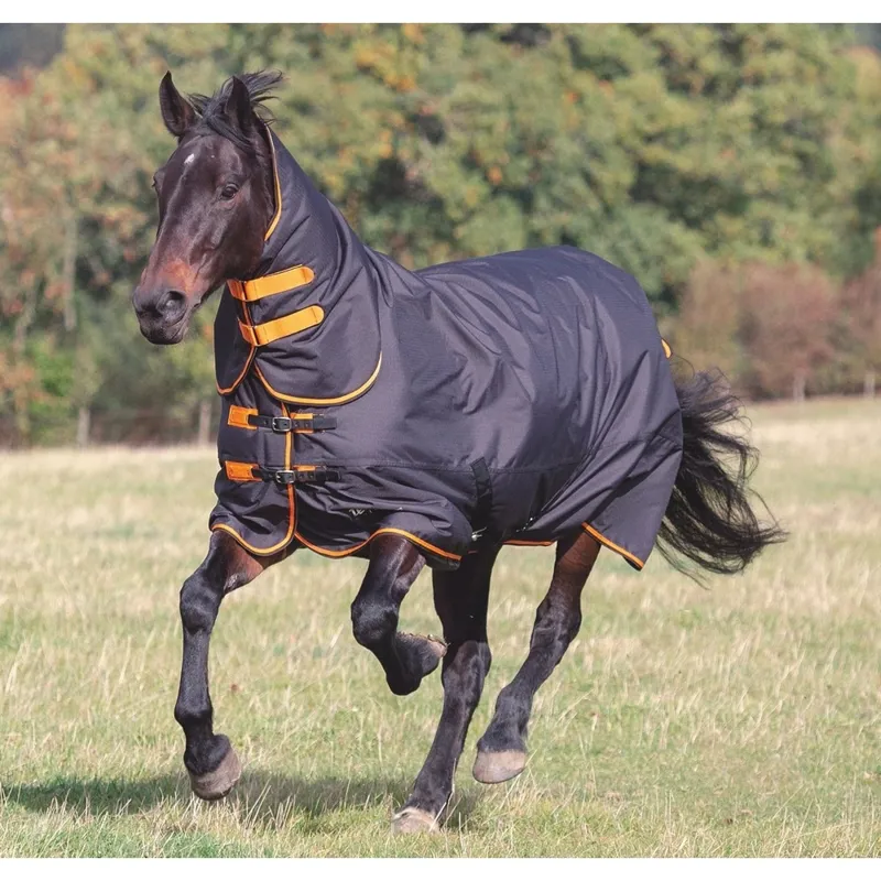 Shires Tempest Original 200g Turnout Rug and Neck Black