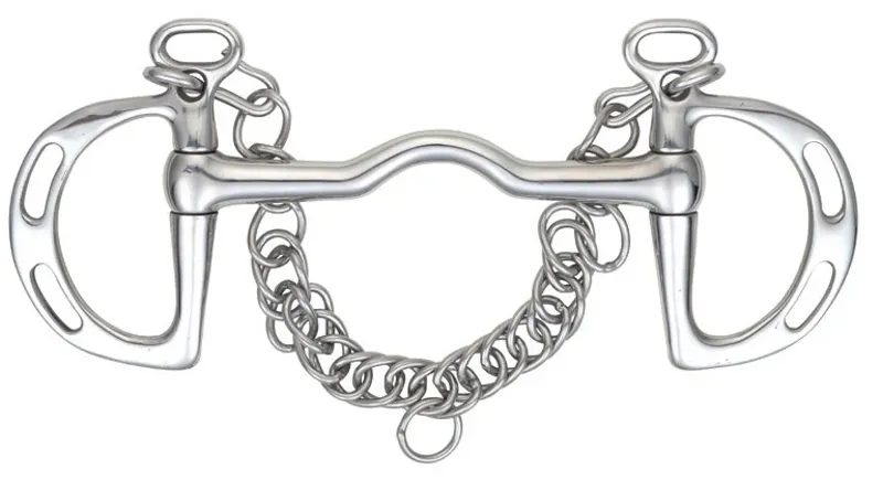 Shires Slotted Cheek Port Mouth Kimblewick Stainless Steel