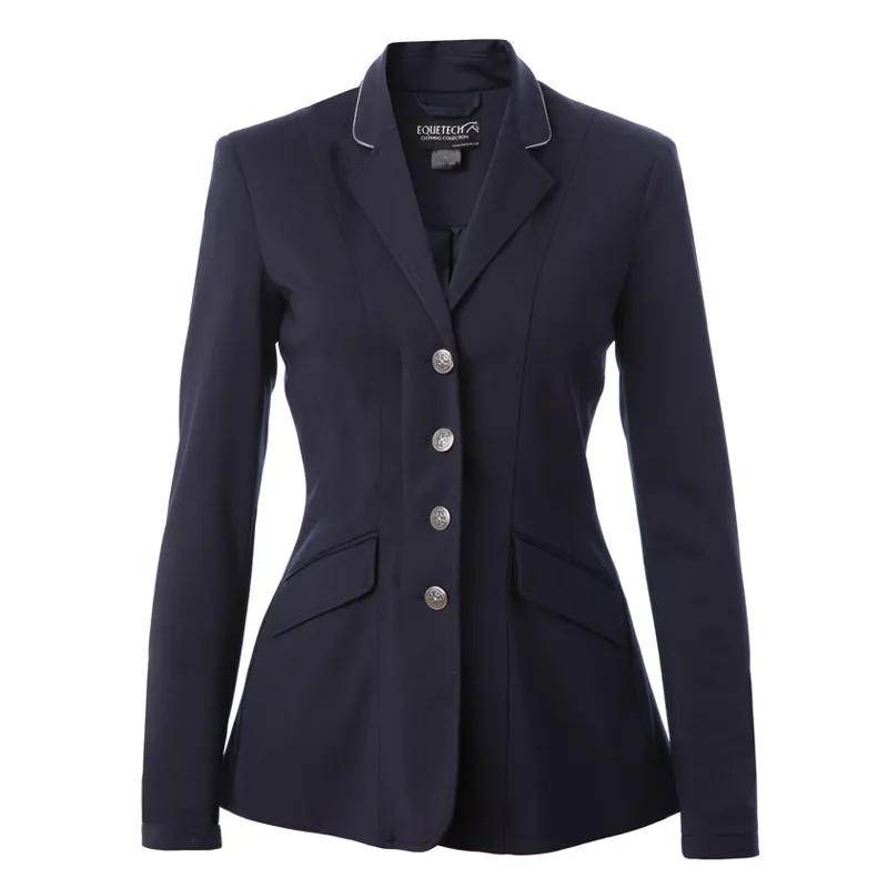 Equetech Jersey Deluxe Competition Jacket - Navy/Silver
