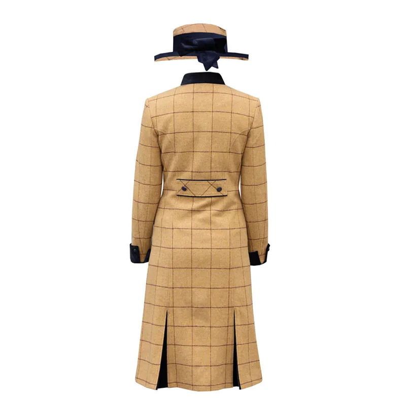Longline Wheatley Tweed Leaders Jacket / Dress + Hat - Brown-1