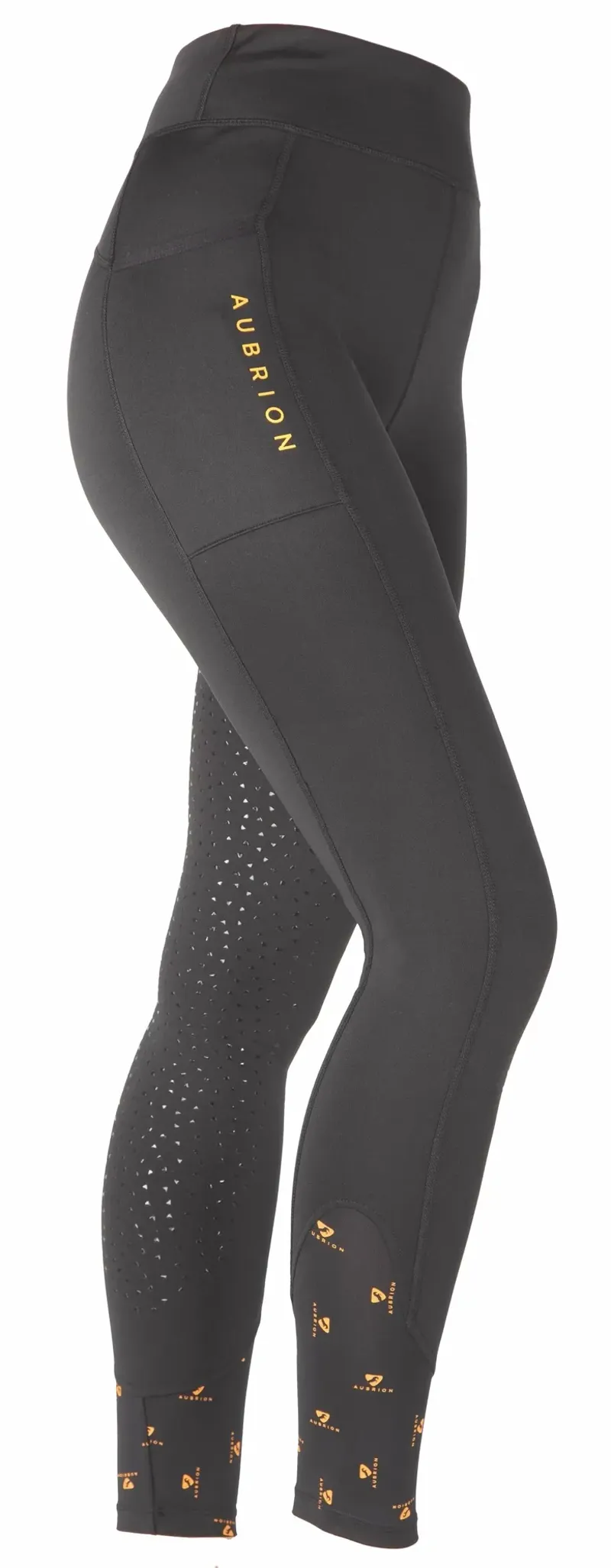 Aubrion Porter Winter Riding Tights - Maids Jet Black