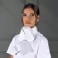 Ready Tied Brocade Riding Stock White