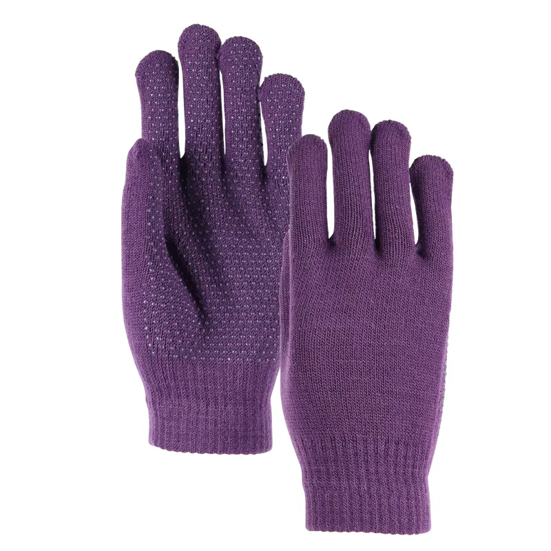 Aubrion SureGrip Riding Gloves Purple