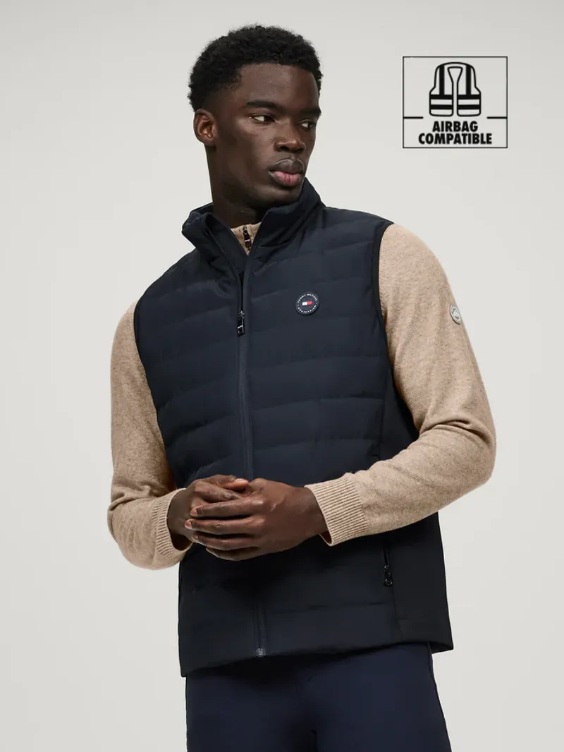 Tommy Equestrian Lewis Quilted Vest Desert Sky-1